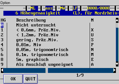 Die Tabelle der Hhengenauigkeiten (7 KB)