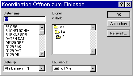 Auswahl der Koordinatendatei (7 KB)