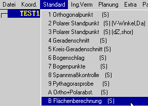 Aufruf: Flächenberechnung (4 KB9