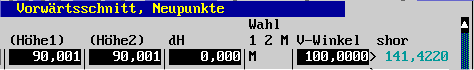 Vorwrtsschnitt, Neupunkte , rechte Seite (4 KB)