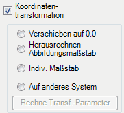 AuswahlKoordinatentransformationen
