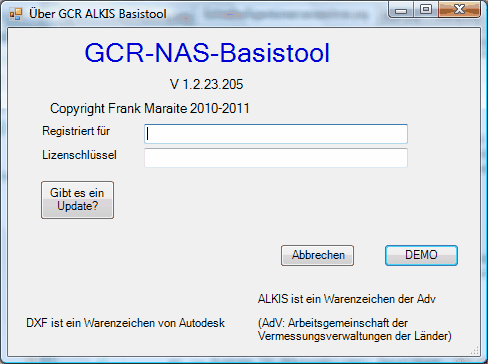 EingabeDerLizensierung